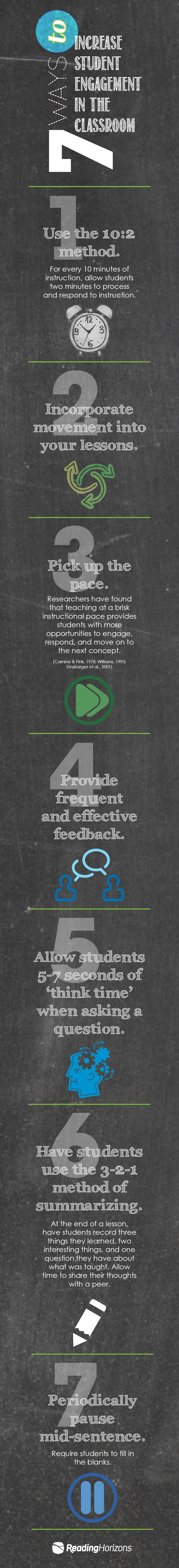 increase student engagement infographic